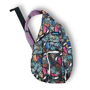 Kavu Sling Crossbody Rope Bag Flutterfly Butterflies Discontinued